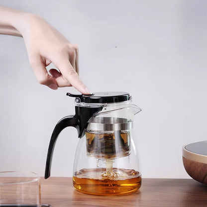 SAMADOYO elegant cup insulation separation bubble teapot heat-resistant glass teapot simple filter tea cup