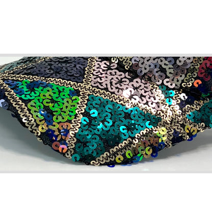 Summer Shiny Sequin Back Mesh Adjustable Cotton Baseball Cap Sun Hat