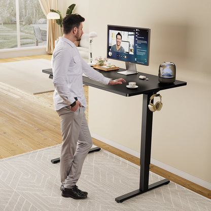 MCQ Electric Standing Desk Height Adjustable 40x24 Inch Stand Up Sit Stand Computer Desk Workstation Ergonomic Work Table