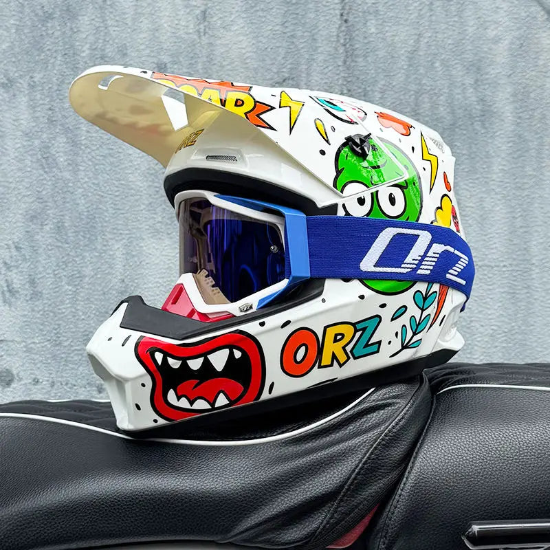 ORZ's new motorcycle off-road helmet, rally helmet, and mountain bike downhill helmet
