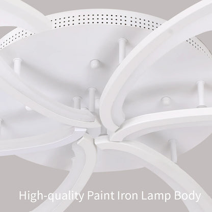 Modern Ceiling Lamp Indoor Acrylic Lustre For Bedroom Living Dining Room Kitchen Led Chandelier RC Dimmable Pendant Light Decor