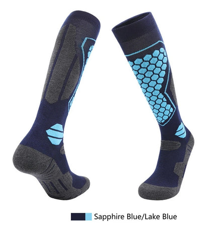 GTUBIKE Thermal Winter Cotton Men Women Ski Socks High Elastic Sports Socks Snowboarding Cycling Adult Skiing Thicker Leg Warm