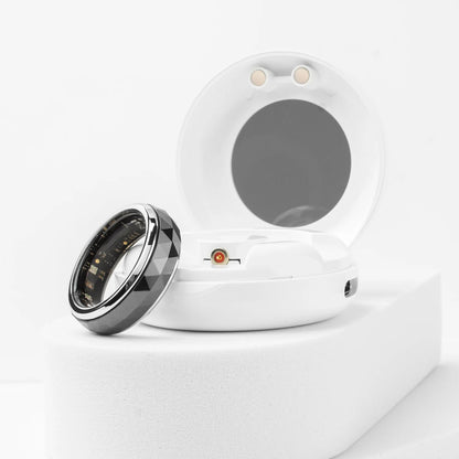 2024 COLMI R11 Smart Ring, Fidget Spinner Anxiety Relieve Ring with Charging Case for Men, Health Sleep Monitor, 5ATM Waterproof