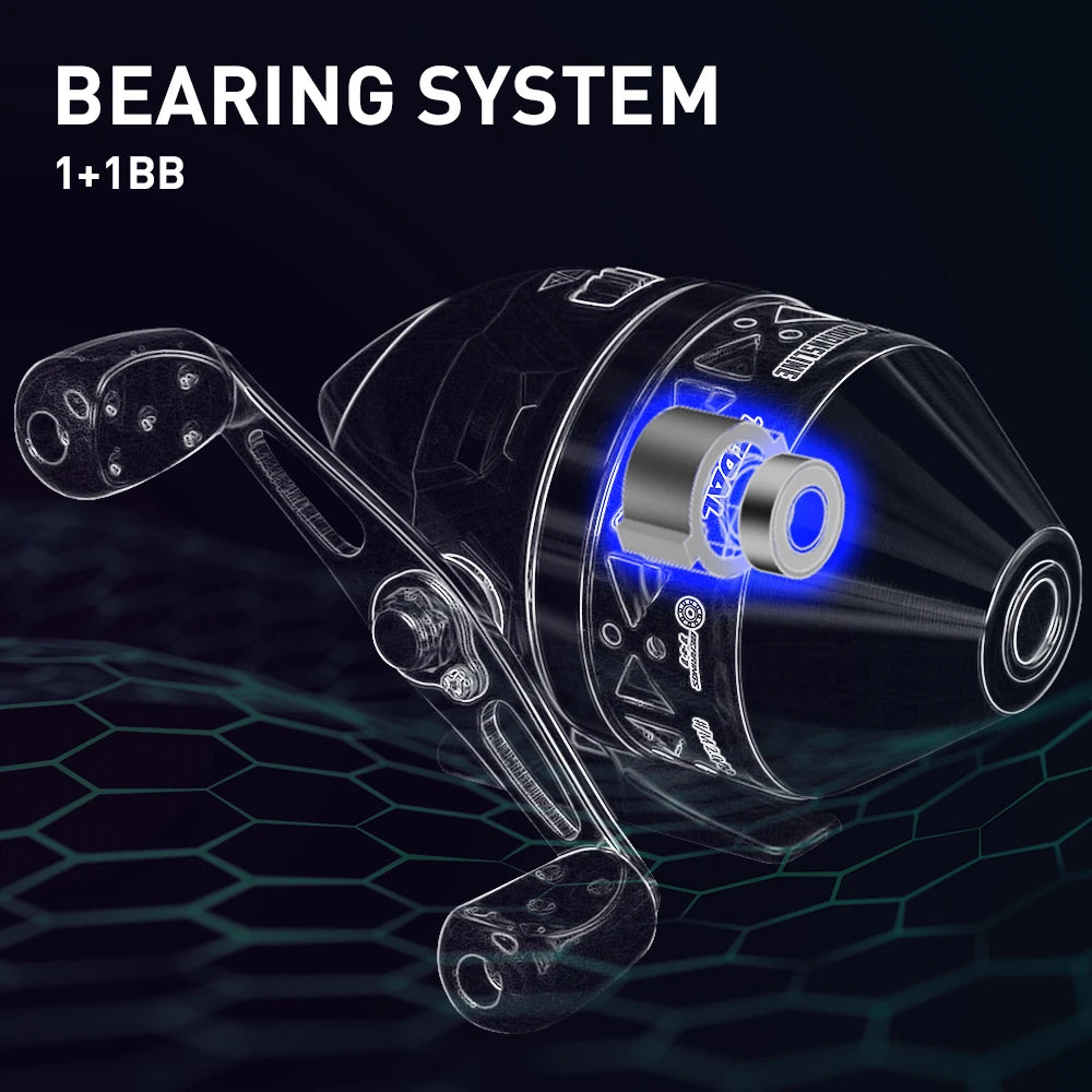 ZUKIBO Portable Slingshot Fishing Reel 4.0:1 High Speed Reel Left Right Hand Catapult Hunting Shooting Closed Fish Reel New