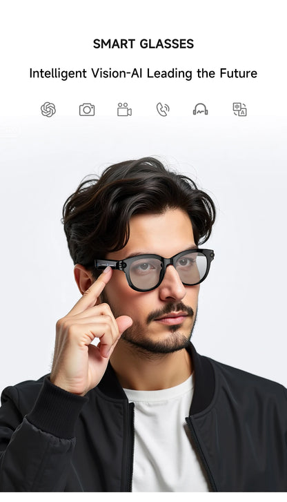 2026 New Smart Glasses Listening To Music Open Listening AI Translation AI Voice Assistant AI Image Recognition Smart Glasses