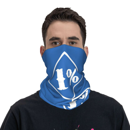 Custom 1 Percenter Essential Sons Bandana Neck Gaiter for Ski Camping Men Women Wrap Scarf TV Show Anarchy Headband Warmer