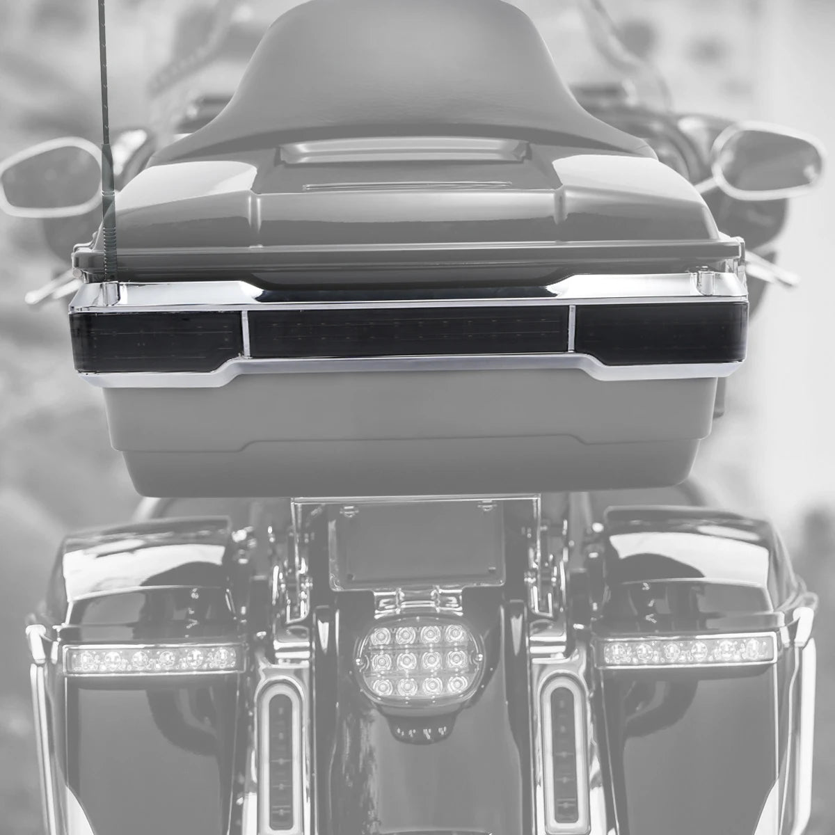 LED Brake Tail Light King Trunk For Harley Touring Road King Road Glide Electra 1997-2013 Motorcycle Accessories