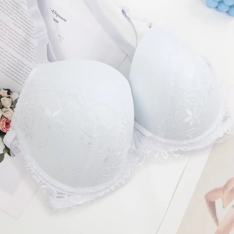 2024 New Sexy Lace Bow Bras For Women Push Up 34/75 36/80 38/85 40/90 42/95 44/100 BCDE Cup Undrwear Plus Size Linger