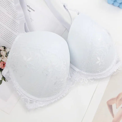 2024 New Sexy Lace Bow Bras For Women Push Up 34/75 36/80 38/85 40/90 42/95 44/100 BCDE Cup Undrwear Plus Size Linger