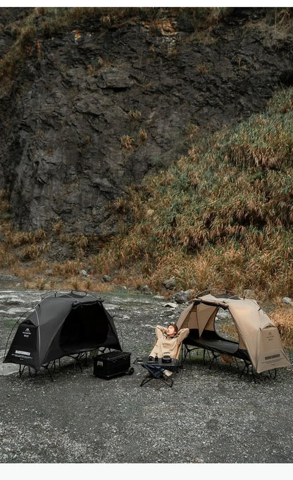 MOUNTAINHIKER Nwe Single Camp Bed Tent Outdoor Waterproof Rainproof Multi-purpose Leisure Camping Tent for Hiking And Travel