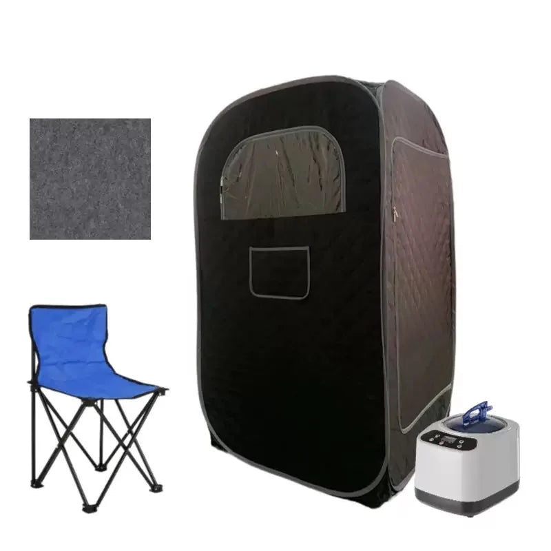 Portable Steamer Sauna for Home Spa Full Body Sauna Tent for Relaxation With 3L Steamer Generator Sauna Box