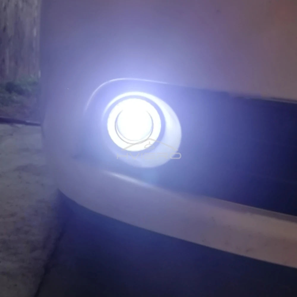 2Pcs Auto 30W Car Driving DRL Fog Lights COB Angel Eye 64/76/89mm Ambient Lamps Waterproof Daytime Running Bulb Headlight DC 12V