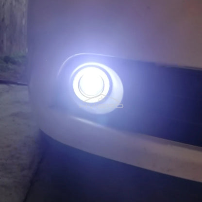 2Pcs Auto 30W Car Driving DRL Fog Lights COB Angel Eye 64/76/89mm Ambient Lamps Waterproof Daytime Running Bulb Headlight DC 12V
