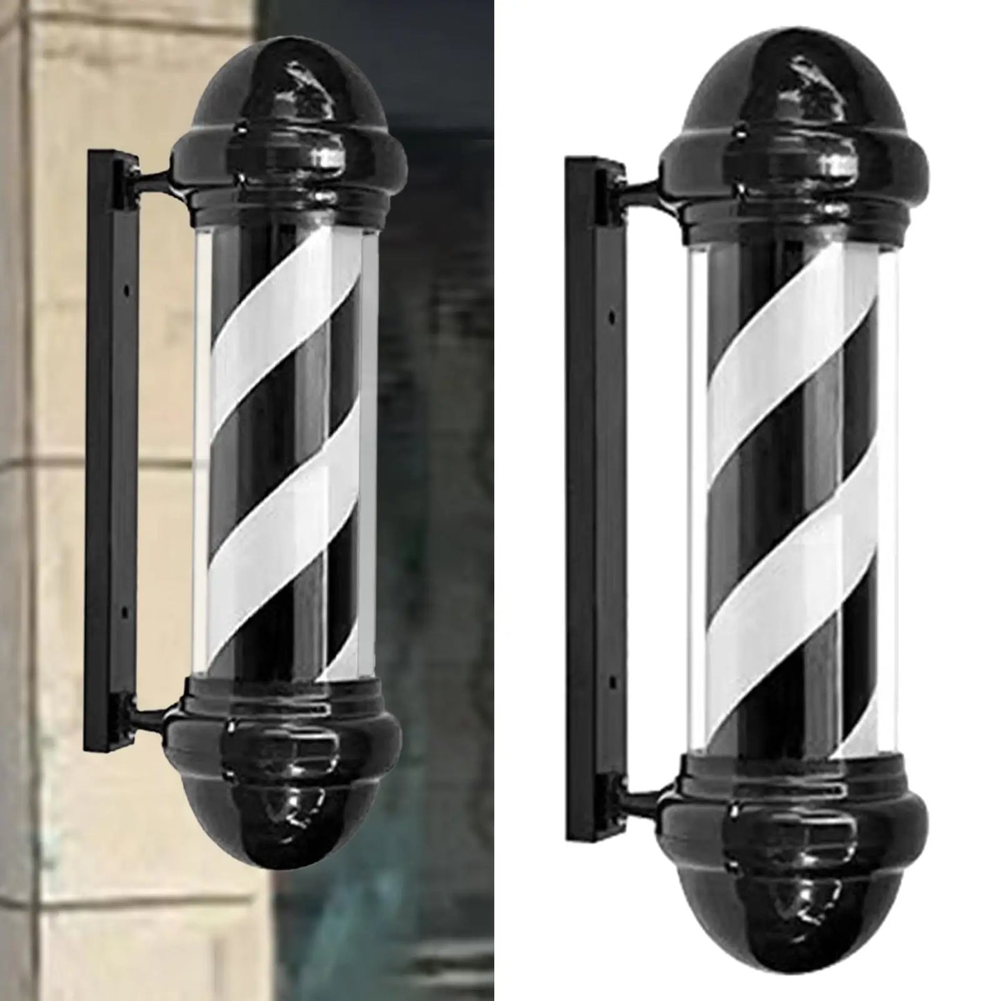 Barber Pole Wall Hanging Hair Salon Open Sign for Outside Indoor Barbershop