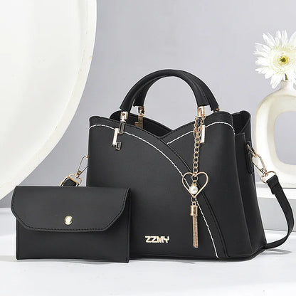 Elegant Handbag for Women Luxury Designer Top-Handle Bags High Quality Pu Leather Ladies Shoulder Crossbody Bag Casual Tote Sac