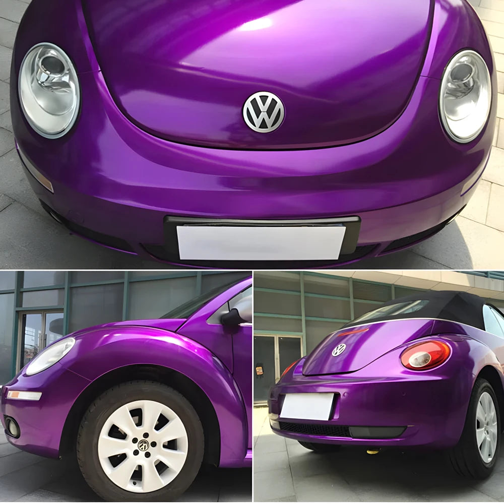 Ultra Glossy Red Metallic Car Vinyl Wrap Film Wrapping Foil Car Sticker Decal For Motor Computer Furniture Auto Graphic