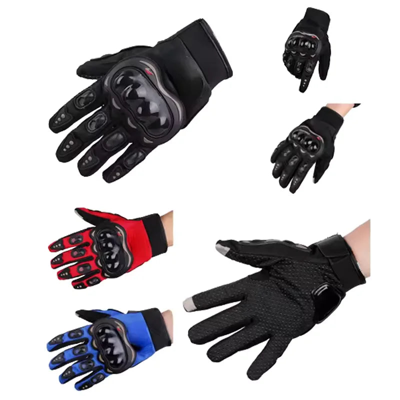 Men's Breathable Motorcycle Gloves Closed Finger Racing Gloves for Outdoor Sports Crossbike Riding