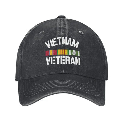 Custom Fashion Cotton Vietnam Veteran Pride Service Ribbon Baseball Cap for Women Men Breathable Dad Hat Sports
