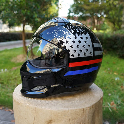 Scorpion Retro Motorcycle Helmet Removable Front Module Transparent Lens M L XL XXL Sizes Available for Motorbike Safety Gear