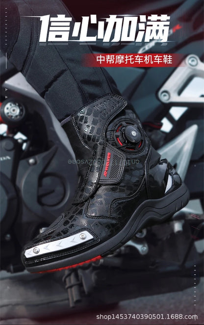 Motorcycle Boots Racing Off-road Shoes Breathable Non-slip High-top Motorcycle Professional Waterproof Mountain Bike Boots