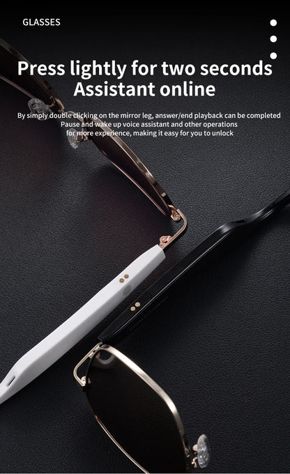 MZ02 Smart Glasses with Speaker Bluetooth Wireless Audio Touch Hands-Free Calling Stereo Music Headphones Smart Sunglasses