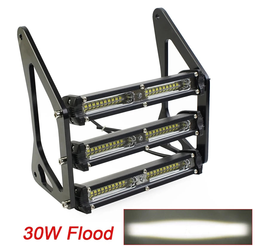 Motorcycle Headlight Headlamp Light Waterproof Front Fork Light Lamp With Bracket For Honda Grom MSX 125SF Ducati Venom MSX125
