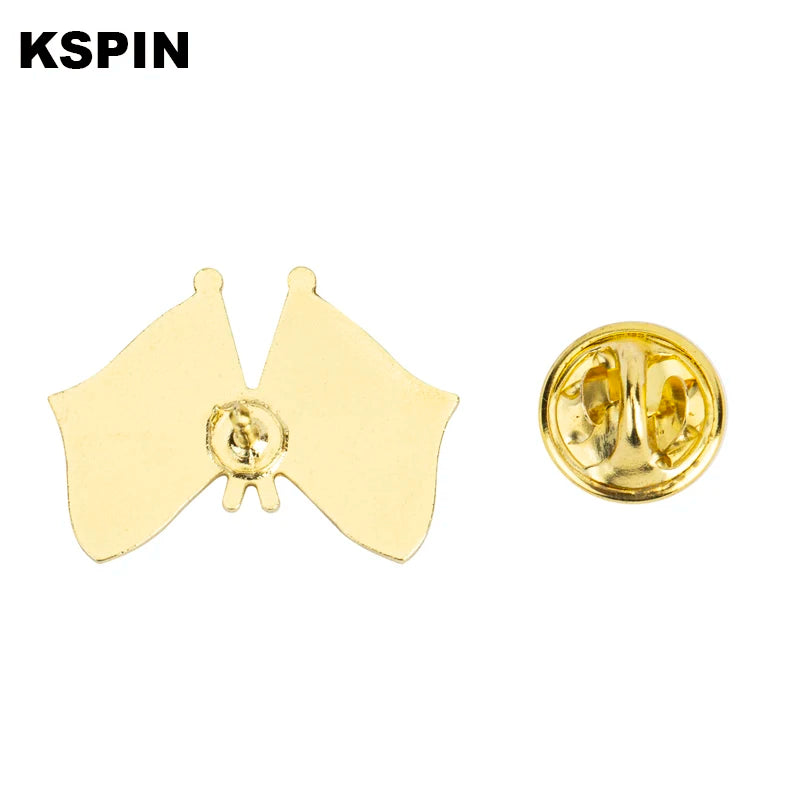10PCS a lot Intersex Progress Pride Flag Metal Lapel Pin Flag Pin Badge