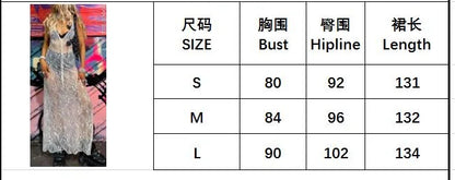 y2k Clothing Women's Sexy See-Through Lace Floral Sheer Tank Dress Summer  Sleeveless V Neck Cover-up Long Dress Streetwear