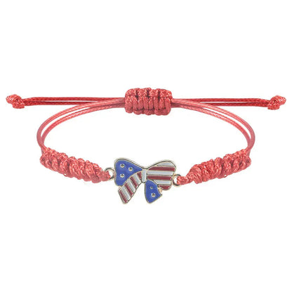 New stylish alloy USA Independence Day Bracelet USA Flag Election Holiday Party Honoring patriotism Bracelet accessories for men