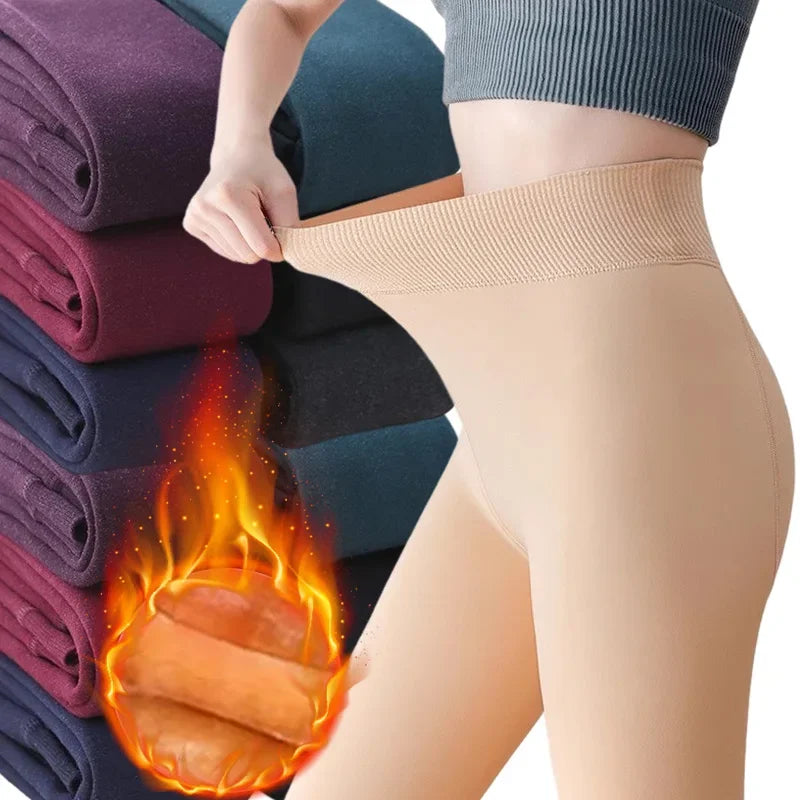 1/2pairs New Colorful Winter Warm Velvet Leggings for Women High Waist Tights Stretchy Leggings Sexy Stockings Fleece Pantyhose