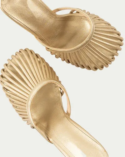 2026 New Sexy Women's Open Toe Mule Sandals - Slip On Stiletto Heels for Wedding/Party, Summer Breathable Comfort Dressy Shoes