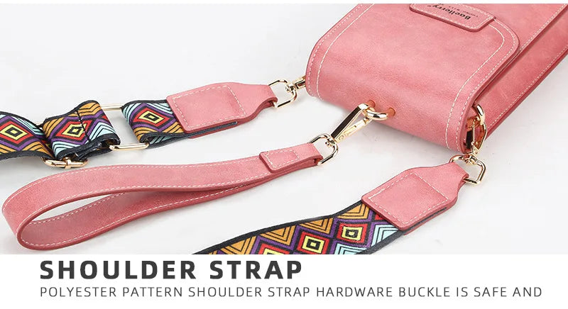 Korean edition phone bag New Baellerry fashion phone bag Buckle Crossbody Phone Bag Fashion Versatile Shoulder Bag