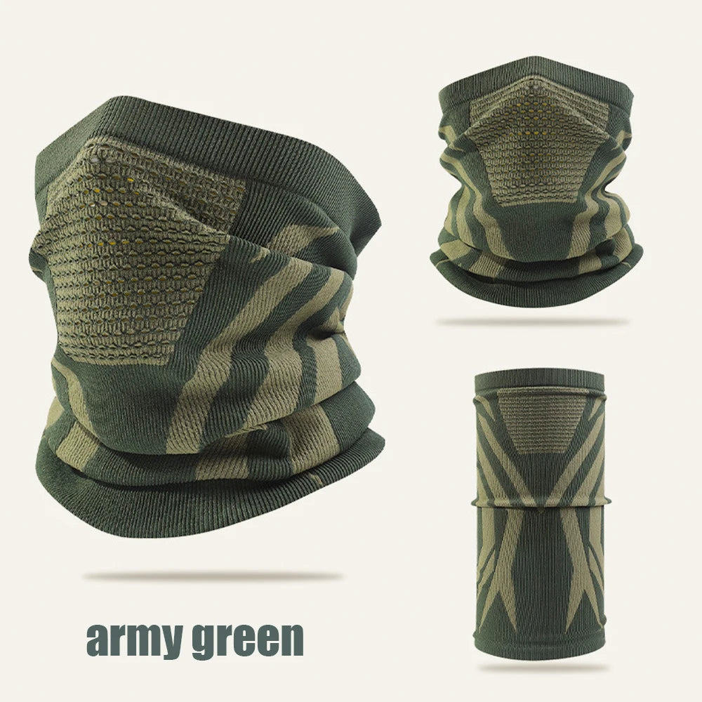 Windproof Warm Zebra Striped Face Mask/Scarf - Ideal for Motorcycle, Running, Skiing, Snowmobile - Winter Outdoor Protection