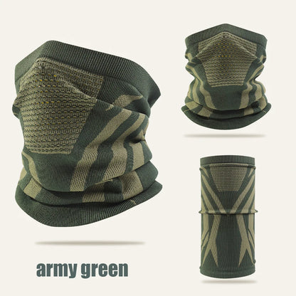 Windproof Warm Zebra Striped Face Mask/Scarf - Ideal for Motorcycle, Running, Skiing, Snowmobile - Winter Outdoor Protection