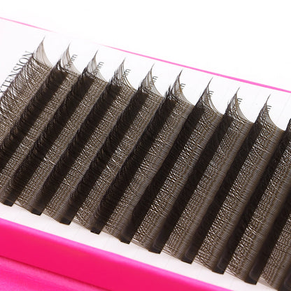 XIUSUZAKI YY Shape Black Brown Eyelashes Extensions Two Tips 2D YY False Lashes Natural Premade Volume Fans Individual Lashes