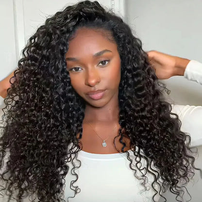 13x6 HD Lace Loose Deep Wave Frontal Wigs 42 Inch Deep Curly Lace Front Human Hair Wigs Preplucked Glueless Wig Human Hair