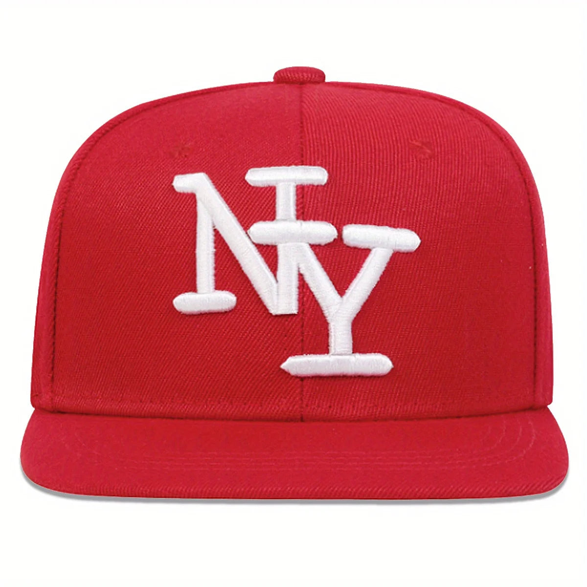 1PC Adjustable Snapback Caps For Men And Women, NY Embroidered Flat Hip Hop Sun Protection Casual Headwear For Travel Holidays