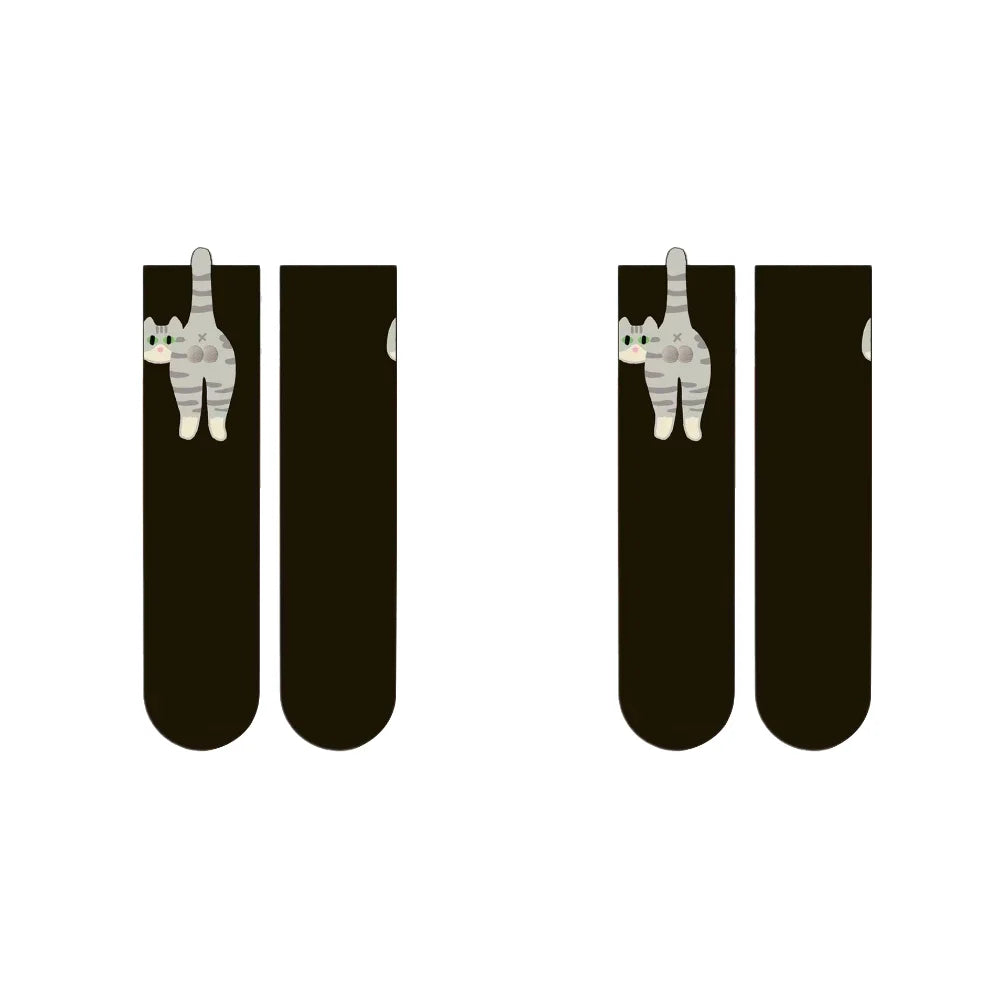 1/2/3Pair Cartoon Cute Cat Balls Cotton Socks Funny Cat Cotton Socks Breathable Soft Novelty Stocking Kawaii Gift Sock for Gifts