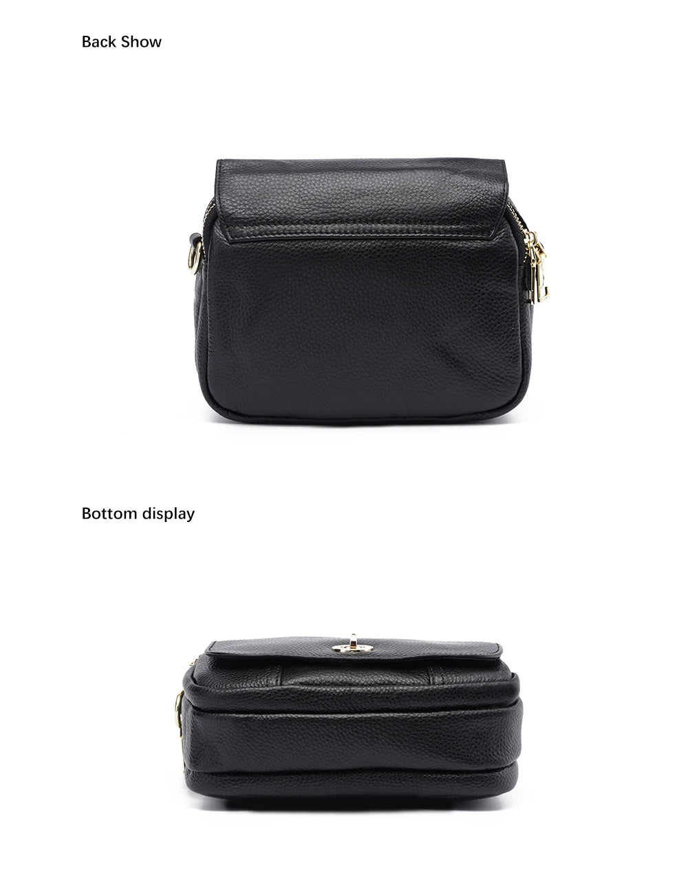 Zency Women Soft Leather Elegant Small Handbags Roomy Crossbody Bag With High Quality Vintage Hardware For Girls Leisure Purses