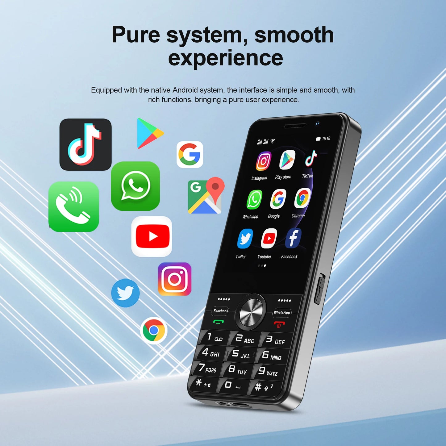 SERVO F25 PRO Android Smartphone 4G LTE 3.5" Touch Screen 2GB+16GB Play Store GPS FM Radio Button Smart Phones Dual SIM Standby
