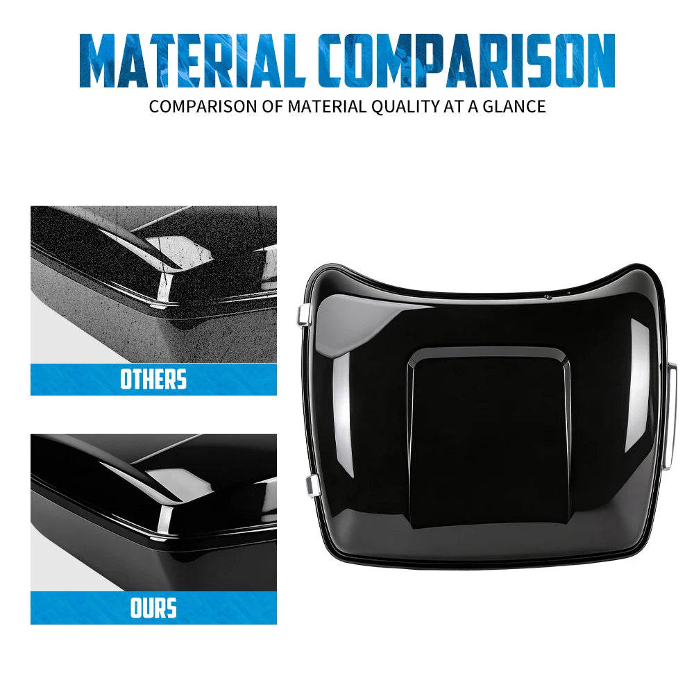 Motorcycle 10.7'' Trunk Rear Tour Luggage Storage For Harley Touring Road King Street Road Glide Electra Glide Standard 2014-25