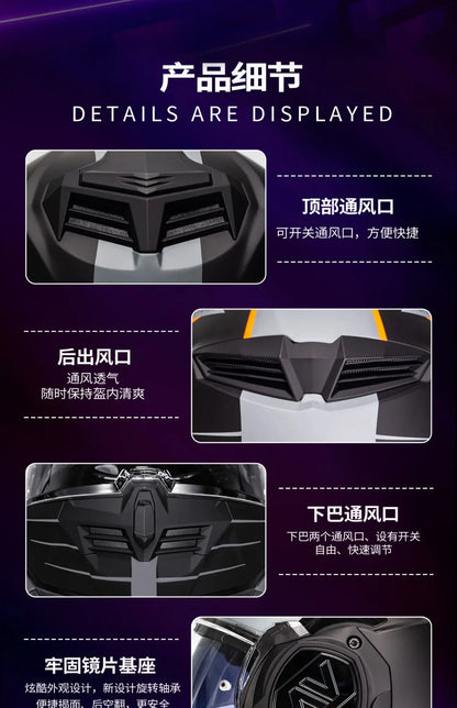 LS2 FF906 Advant Flip Up MODULAR Helmet Motorcycle Modular Double Visor Helmet built-in Lens ECE Capacete Moto helmets