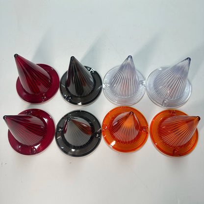 Pair Motorcycle Indicator Lens Cover Turn Signal Light Cap For Harley Touring Road Glide Road King Electra Tour Glide 1986-2021