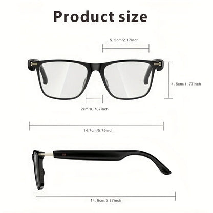 SENBONO Audio Smart Glasses With Open Ear Headsets Hands-Free Call Sunglasses Anti-blue Light Glasses For Xaomi Android IOS