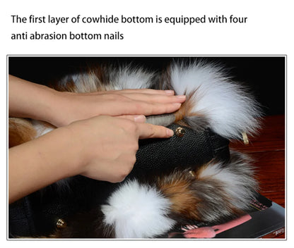 2025 New Clothing Designer Luxury Soft Fox Hair High-end Handbag Fashion Large Capacity Charm Women's Special Fur Bag