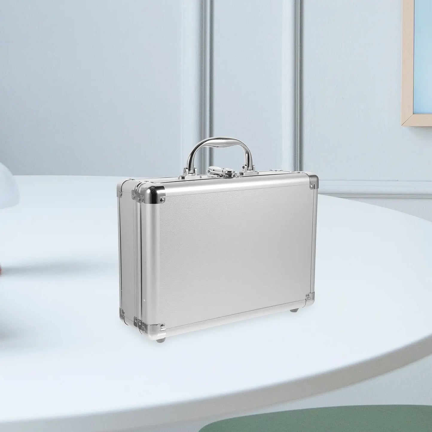 Aluminum Alloy Multi Function Portable Tool Case Briefcase For With Lock Small Size Hard Shell Storage Suitcase Instrument