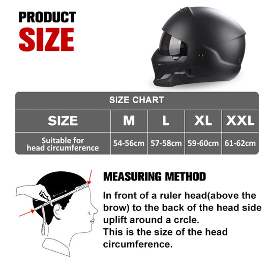 New Scorpion Retro Motorcycle Cascos Moto Locomotive Personality Multi-purpose Combination Helmet  Detachable Multi-purpose
