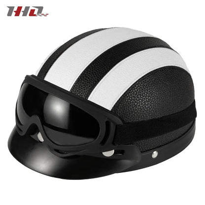 New style safety helmet motorcycle headgear all seasons universal for men and women, warm in autumn and winter,retro half helmet