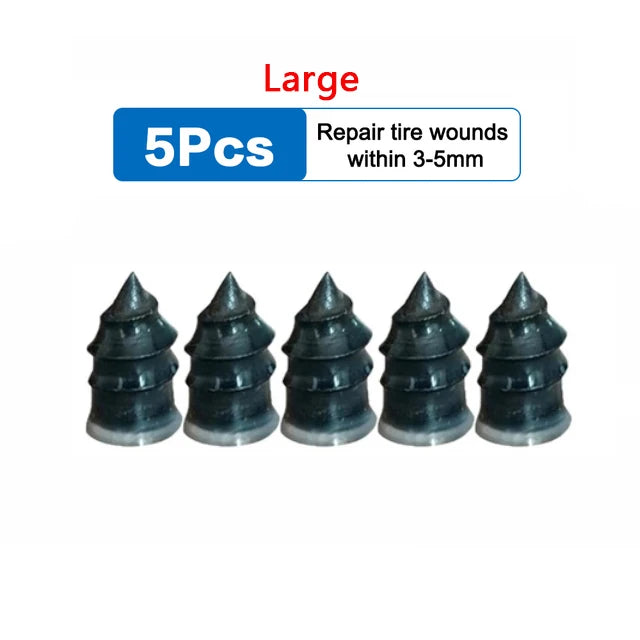 5/20PCS Motorcycle Vacuum Tyre Repair Nail Kit Car Scooter Bike Universal Tubeless Rubber Nails Tire Puncture Repair Accessories