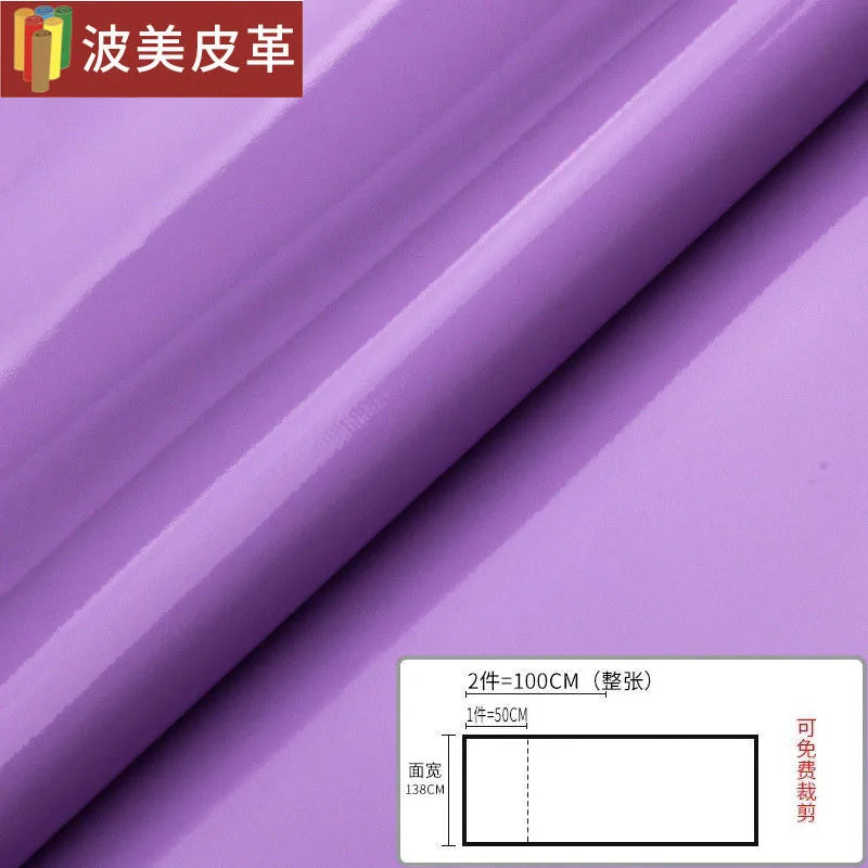 Pvc Patent Leather Fabric By The Meter for Jacket Skirt Bag Clothes Diy Sewing Cloth Waterproof Slightly Hard Wearable Glossy